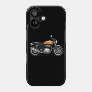 Royal Enfield Interceptor 650 18 orange, sn Phone Case