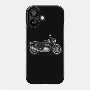 Royal Enfield Interceptor 650 19 black, sn Phone Case