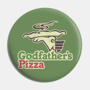 Godfather's Pizza [Vintage Distressed] Pin
