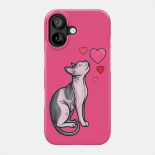 Sphynx cat love Phone Case