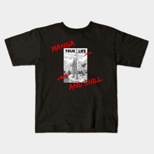 Manga and Chill Feat. Legends of Tye Manga Kids T-Shirt