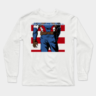 Born In The U.S.A./ White Long Sleeve T-Shirt