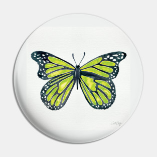 Lime Butterfly Pin