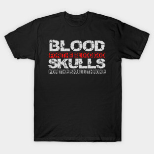Blood For The Blood God Print T-Shirt