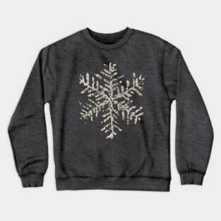 Classic Christmas Snowflake T-Shirt Winter Holiday Gifts Creme Crewneck Sweatshirt