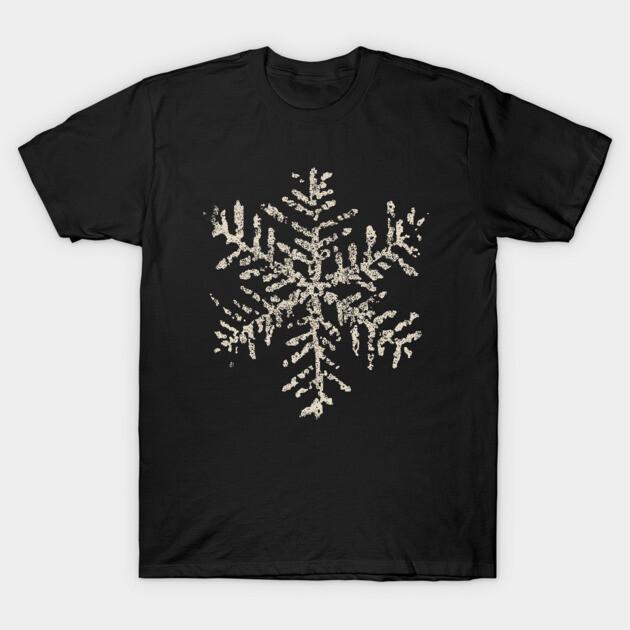 Classic Christmas Snowflake T-Shirt Winter Holiday Gifts Creme T-Shirt