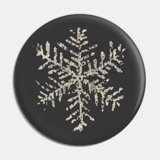 Classic Christmas Snowflake T-Shirt Winter Holiday Gifts Creme Pin