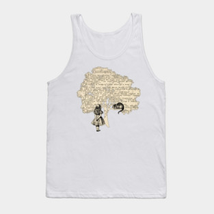 Alice In Wonderland - Vintage Book Tank Top