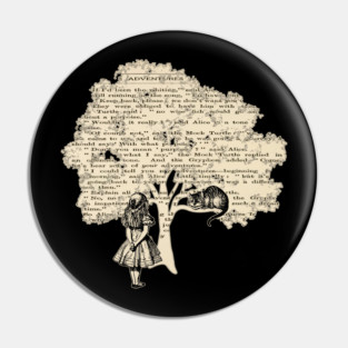 Alice In Wonderland - Vintage Book Pin