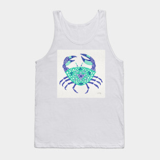 Turquoise Crab Tank Top