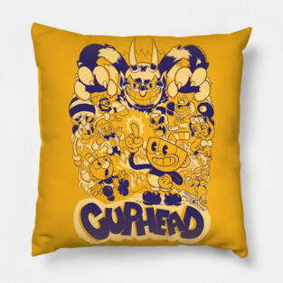 Cuphead Boss T-Shirt Pillow