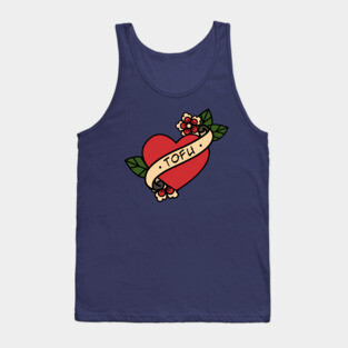 Old School Love Tofu Tattoo Tank Top
