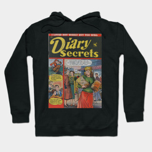 Vintage Romance Comic Book Cover Hoodie
