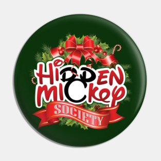 HMS Christmas Wreath Logo (GREEN Lineup) Pin