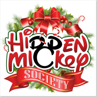 HMS Christmas Wreath Logo (WHITE Lineup) Posters and Art