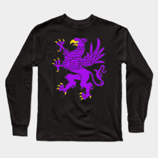 Griffon logo Purple Long Sleeve T-Shirt