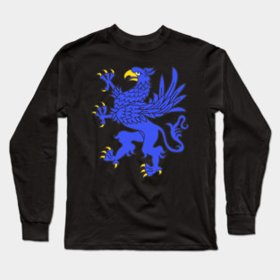 Griffon logo Blue Long Sleeve T-Shirt