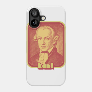 Immanuel Kant /// Retro Aesthetic Fan Art Phone Case