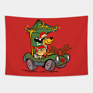 Hong Kong Phooey Xmas Car Edition Tapestry