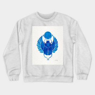 navy scarab Crewneck Sweatshirt
