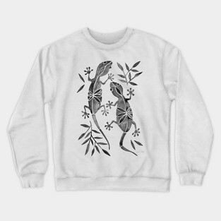 gecko black Crewneck Sweatshirt
