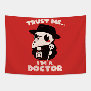 trust a plague doctor Tapestry