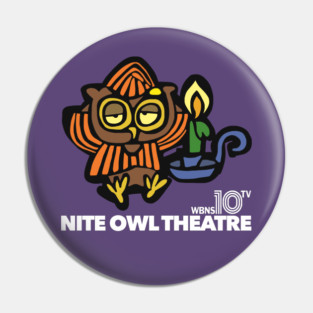 Nite Owl Theatre - Retro Horror Host Movie TV Series Pin
