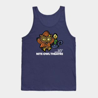 Nite Owl Theatre - Retro Horror Host Movie TV Series Tank Top
