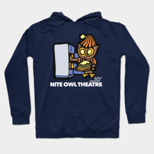 Nite Owl Theatre - Retro Movie Series Horror Host Show Hoodie