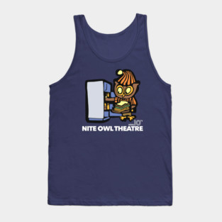 Nite Owl Theatre - Retro Movie Series Horror Host Show Tank Top