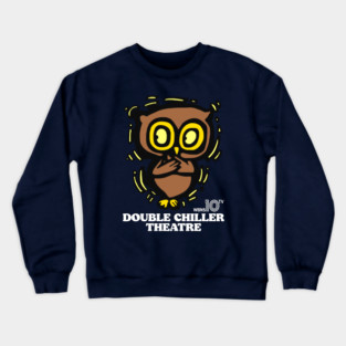 Double Chiller Theatre - Nite Owl Horror Host Movie Series Crewneck Sweatshirt