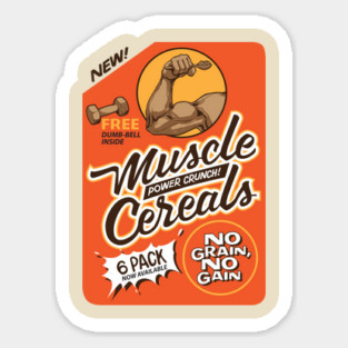 MUSCLE CEREALS Sticker