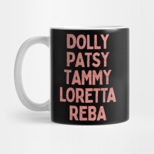 Country Legends  / Retro Style Country Music Fan Gift Mug