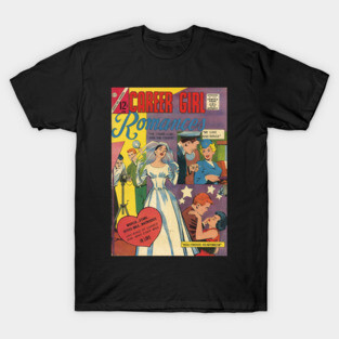 Vintage Romance Comic Book Cover - Career Girl Romances T-Shirt