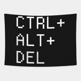 CTRL + ALT + DEL –– Computer Nerd Design Tapestry