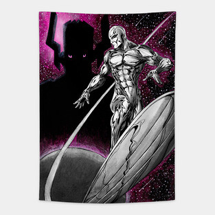 Silver Surfer and Galactus Tapestry