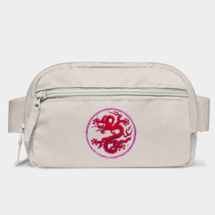 Red Colorful Chinese Dragon Art Bag