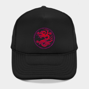 Red Colorful Chinese Dragon Art Hat