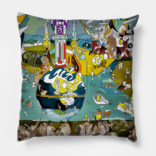 Garden of Earthly Delights New vision Hieronymus Bosch Pillow