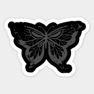 BUTTERFLY dark Gray, Logo Sticker