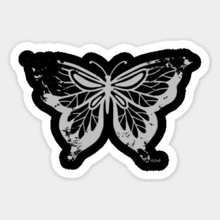 BUTTERFLY light Gray, Logo Sticker