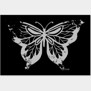 BUTTERFLY light Gray, Logo Posters and Art
