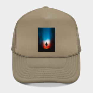 Dude silhouette on gradient Hat
