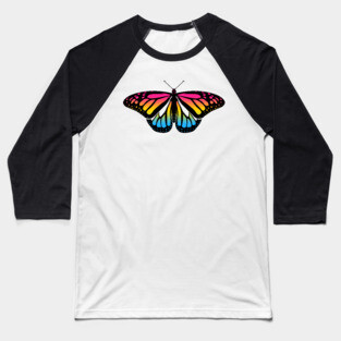 Pansexual Pride Butterfly Baseball T-Shirt