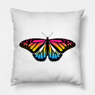 Pansexual Pride Butterfly Pillow