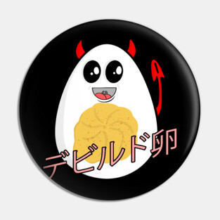 Cute Cartoon Deviled Egg Kawaii デビルド卵 Pin