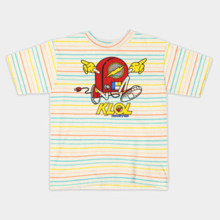 KLOL 101.1 FM Defunct Retro Houston Radio Station Kids T-Shirt