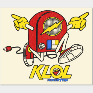 KLOL 101.1 FM Defunct Retro Houston Radio Station Posters and Art