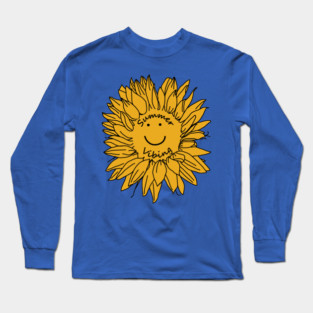 Summer Vibing Yellow Sunflower Long Sleeve T-Shirt