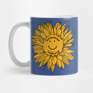 Summer Vibing Yellow Sunflower Mug